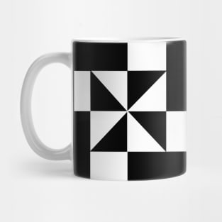 Whirligig Patchwork Pattern Mug